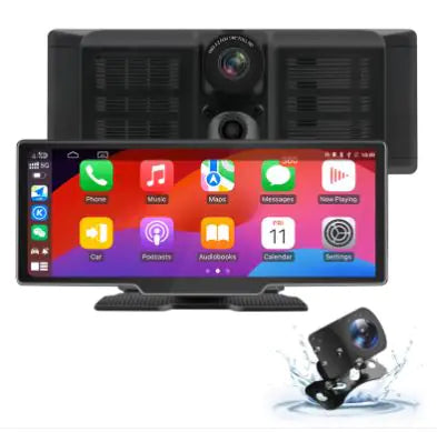 Dashcam Recorder Front And Rear Double Recording 4K Reversing